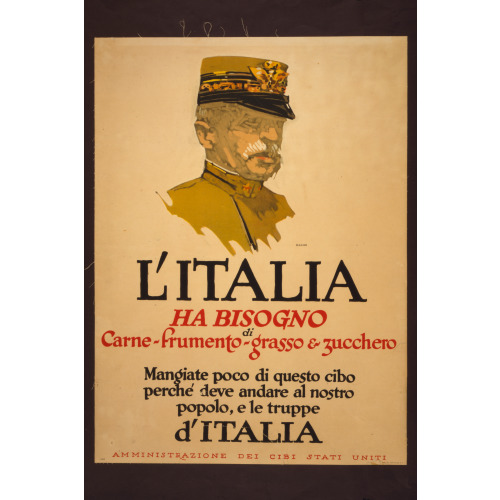 L'italia Ha Bisogno Di Carne-Frumento-Grasso & Zucchero, 1917