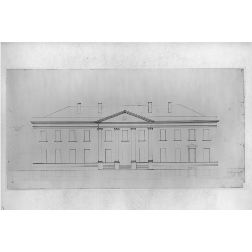 The White House, Washington, D.C. Front Elevation, 1828