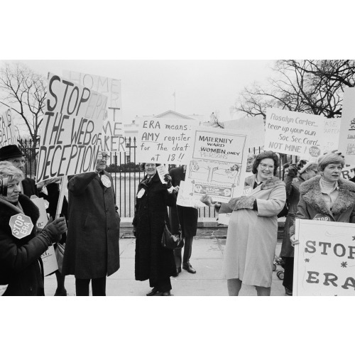 Demonstrators Opposed To The Era In Front Of The White House, 1977