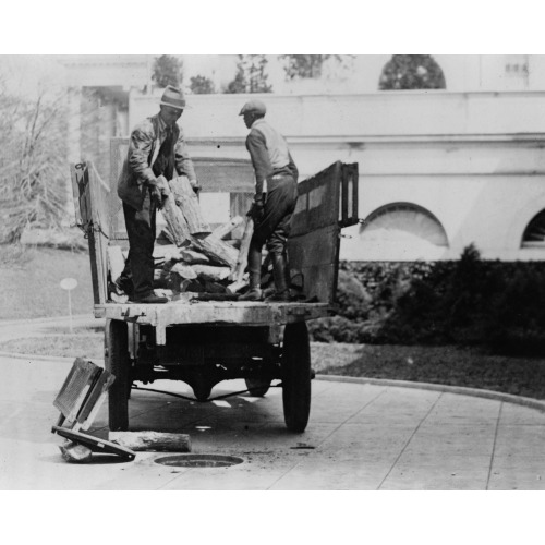 A Fresh Supply Of Wood For The White House, 1929