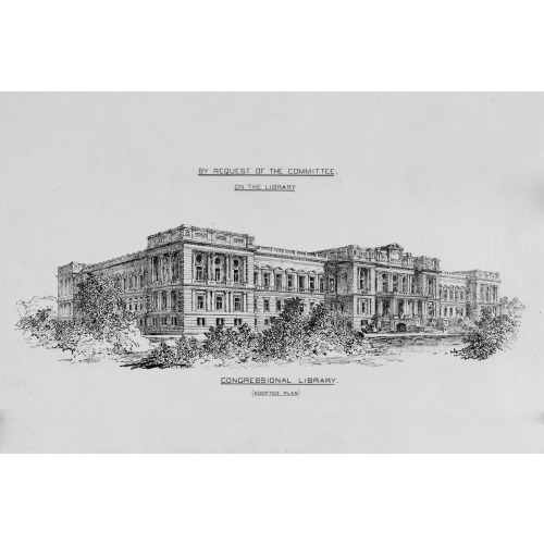 Library Of Congress, Washington, D.C., Rendering, circa 1881-1885