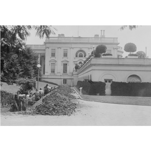 Work On The Installation Of A New Heating Plant At The White House Was Started Today, 1923