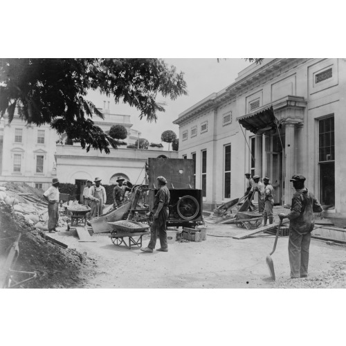 The Executive Offices At The White House Being Remodeled During The President's Absents Sic, 1923
