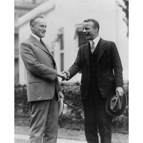 Theo Roosevelt Jr. Shaking Hands With Calvin Coolidge, 1924