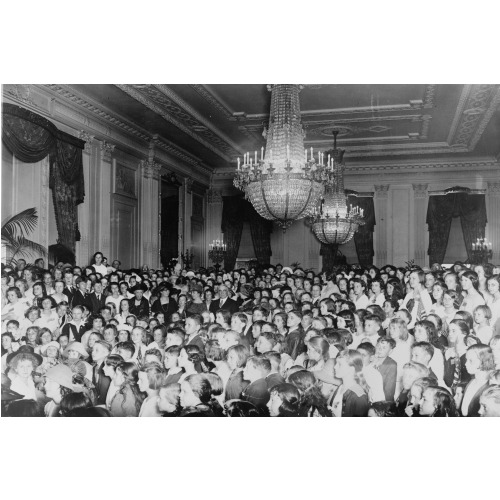 Washington School Childrens' Serenade Of President And Mrs. Harding, As A Feature Of The Music...