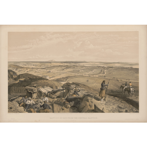 Bastion Du Mat, From The Central Bastion, 1856