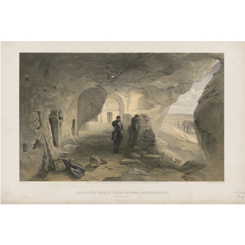 Excavated Church In The Caverns At Inkermann, Looking West, 1855
