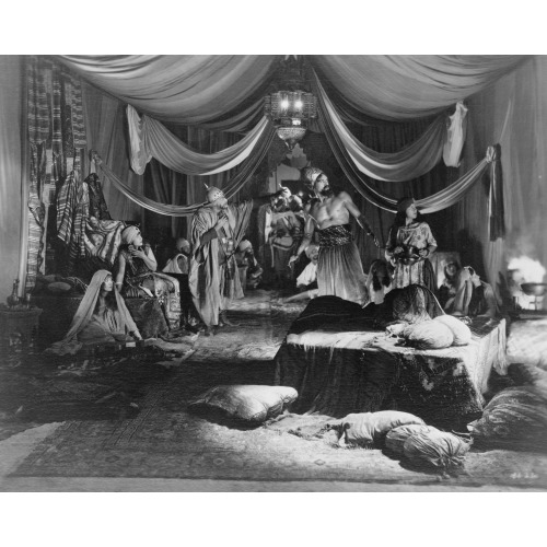 Hollywood Set - Interior View Of Tent(?), 1923