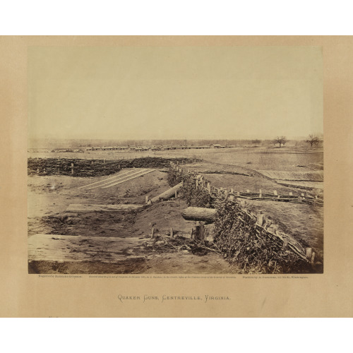 Quaker Guns, Centreville, Virginia, 1862