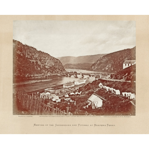 Meeting Of The Shenandoah And Potomac At Harpers Ferry, 1865