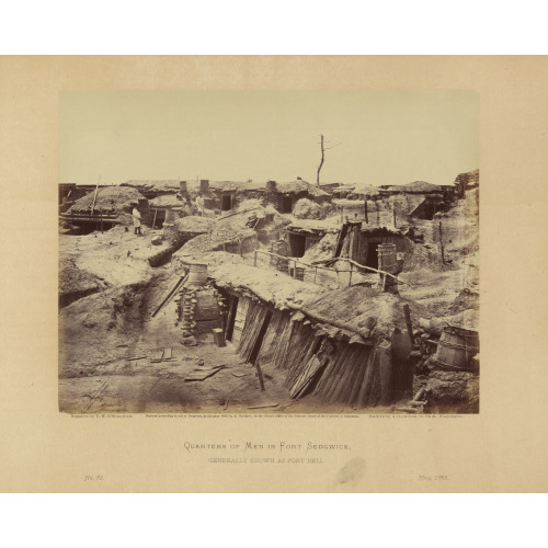 Quarters Of Men In Fort Sedgwick Generally Known As Fort Hell /, 1865