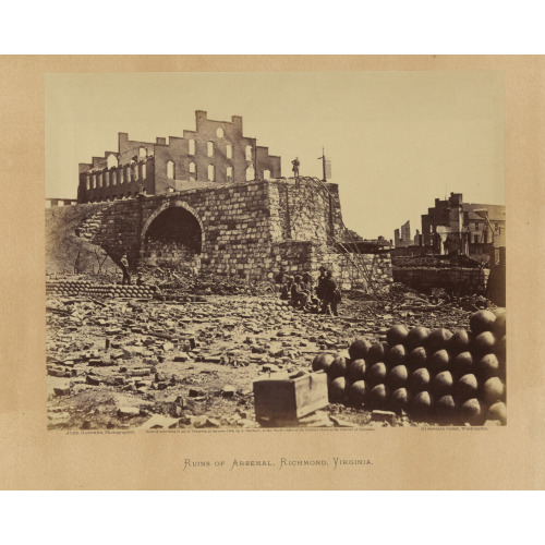 Ruins Of Arsenal, Richmond, Virginia, 1863