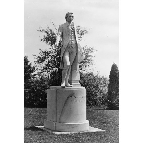 Virginia, Charlottesville, Statue Of James Monroe At Oak Lawn i.e., Ashlawn, circa 1931