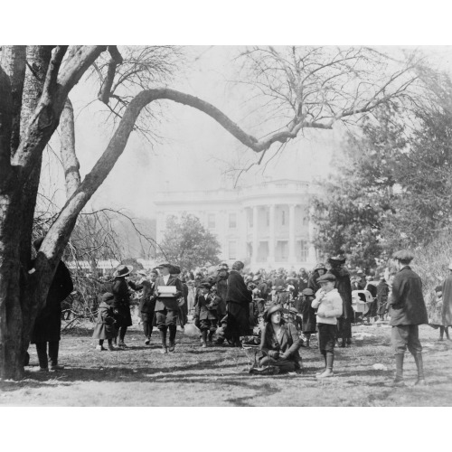 Easter Egg Rolling On The White House Lawn, 1923