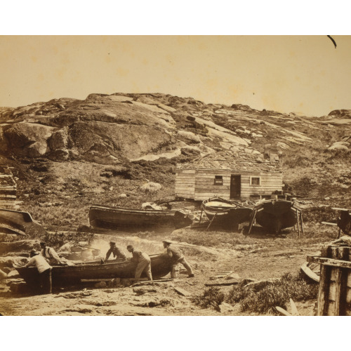 Whaling Or Fishing Camp, Labrador, 1864