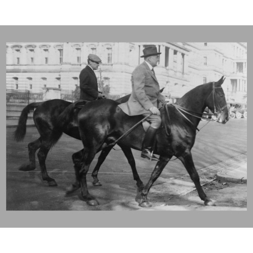 Returning From A Morning Ride With Secty. George Christian, 1921