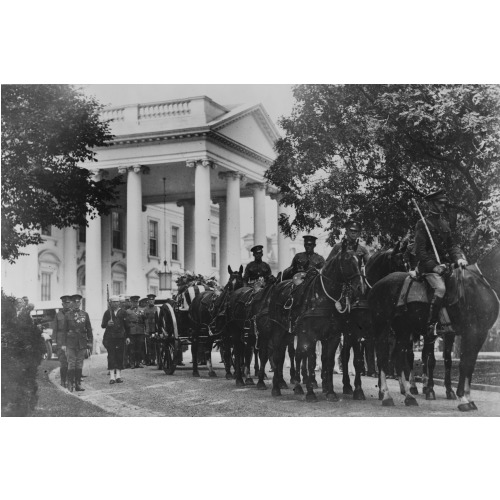Body Of The Late President Harding Leaving The White House, 1923