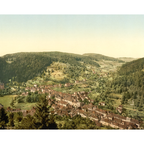 Treiberg From Dreikaiserfalsen, Black Forest, Baden, Germany, circa 1890
