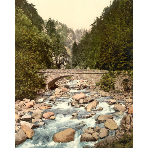 A View In The Valley, Wehrathal, Black Forest, Baden, Germany, circa 1890