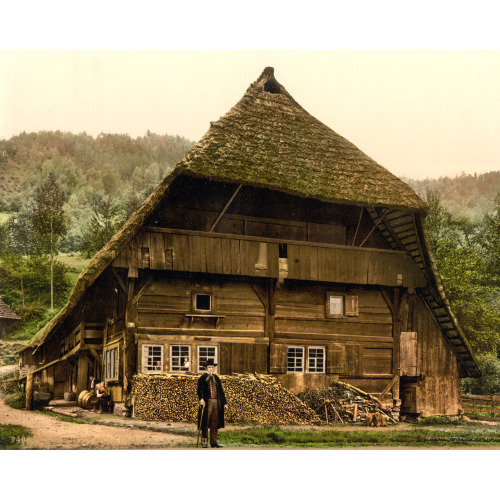 A Peasant's House, Black Forest, Baden, Germany, circa 1890