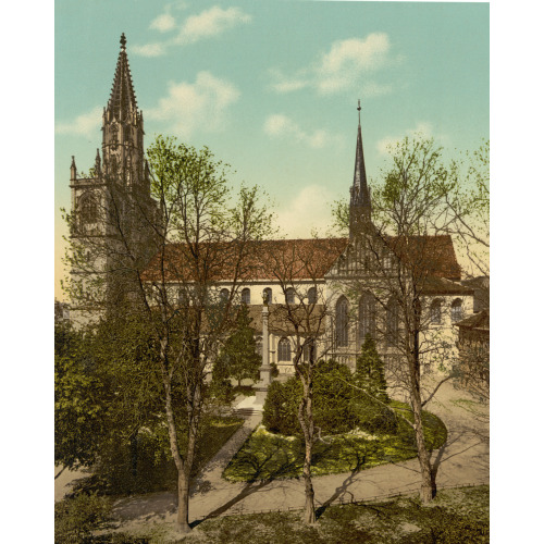 The Cathedral And Column Of Mary, Constance (I.E. Konstanz), Baden, Germany, circa 1890