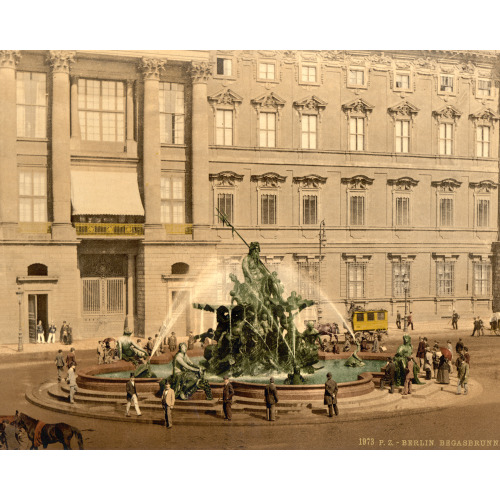 The Fountain, Royal Palace, Berlin, Germany, circa 1890