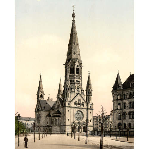 Emperor Wilhelm's Memorial Church, Berlin, Germany, circa 1890