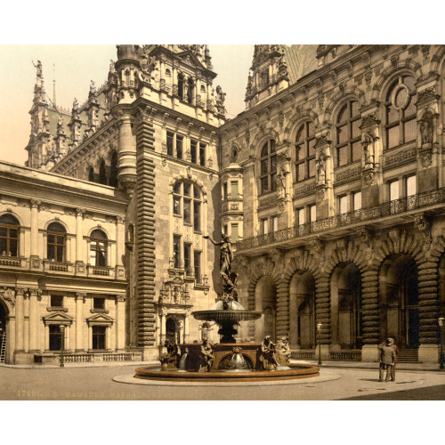 City Hall, Hamburg, Germany, circa 1890