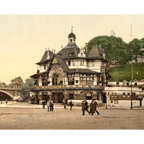 Farhouse, Seewarte And Karsten-Miles Bridge, Hamburg, Germany, circa 1890
