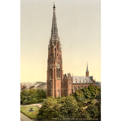 Church, Bremerhafen, Hanover (I.E. Hannover), Germany, circa 1890