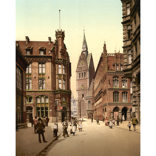 The Market Church, Hanover, Hanover, Germany, circa 1890