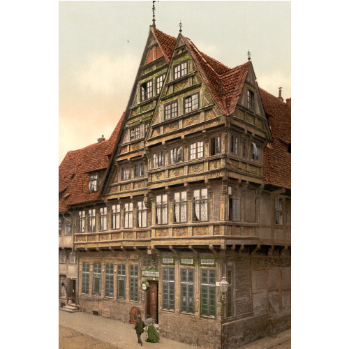 Old House, Hildesheim, Hanover, Germany, circa 1890