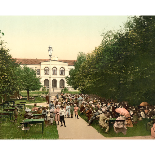 Grand Hotel And Kurgarten, Norderney, Germany, circa 1890