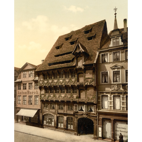The Sack House, Brunswick (I.E., Braunschweig), Germany, circa 1890