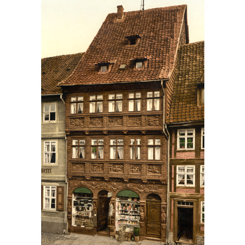 Old Houses, Wernigerode, Hartz, Germany, circa 1890