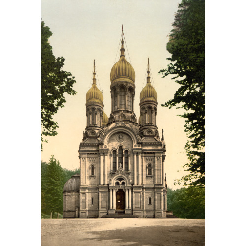 Greek Chapel, Wiesbaden, Hesse-Nassau, Germany, circa 1890