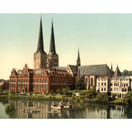 The Cathedral And Museum, Lubeck, Germany, circa 1890
