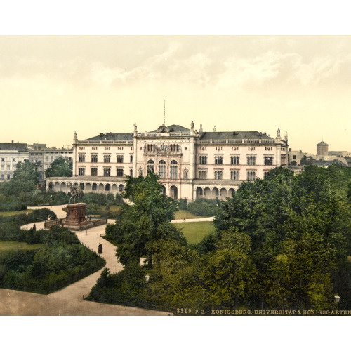 University And Royal Garden, Konigsberg, East Prussia, Germany (I.E., Kaliningrad...