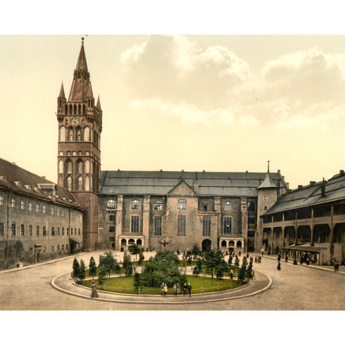 Court And Church Of The Castle And The Criminal Tribunal, Konigsberg, East Prussia, Germany...