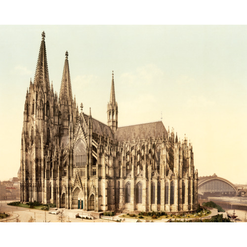 The Cathedral, Side, Cologne, The Rhine, Germany, circa 1890