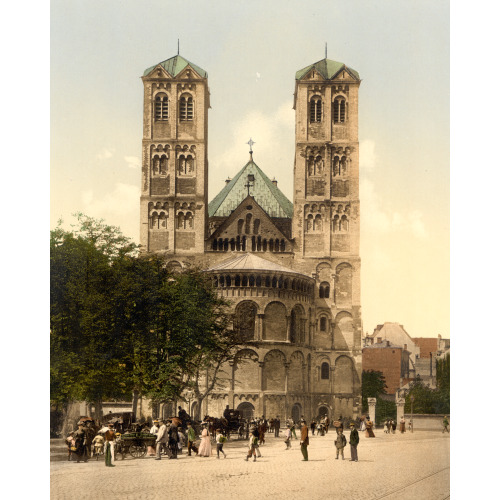 Church Of St. Gereon, Cologne, The Rhine, Germany, circa 1890