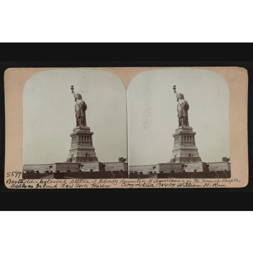 Bartholdi's Colossal Statue Of Liberty Presented To Americans By The French People, Bedloes...