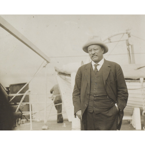 Theodore Roosevelt, Col., On The S.S. Aiden Returning From S. America, 1914