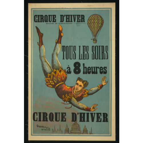 Cirque D?hiver Tous Les Soirs,a 8 Heures, circa 1880