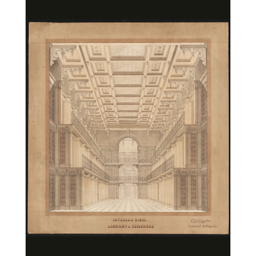 Library Of Congress In The U.S. Capitol, Washington, D.C., 1852