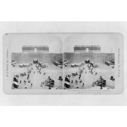 The Second Gate And Its Surroundings, From The Wall, Peking, China, 1901
