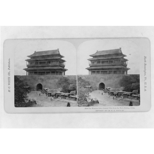 The Western Gate, General View From The Wall, Peking, China, 1901