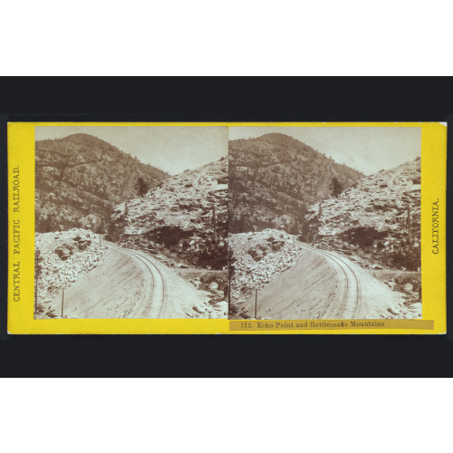 Echo Point And Rattlesnake Mountains, circa 1865