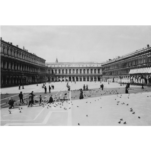 Venezia--Piazza Di S. Marco Colle Procuratie Vecchie E Nuove, circa 1890