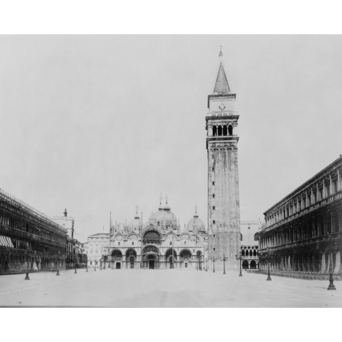 Venice: The Piazza Di San Marco, With The Cathedral And Rebuilt Campanile, circa 1912